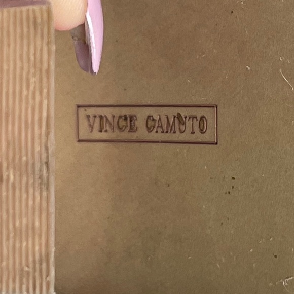 VINCE CAMUTO Leather Slip On Heeled Booties - Picture 10 of 11